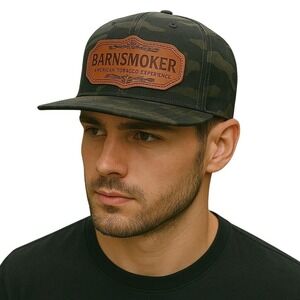 Barn Smoker Camo Hat American Tobacco‎ Experience Patch Cap New